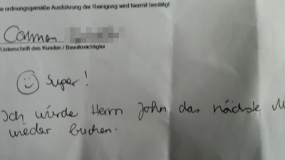 Feedback zu unserer Arbeit: So macht Glasreinigung Spaß ☺